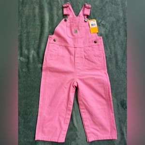 COPY - Carhartt 24M Pink Canvas Bib Overalls NEW WITH TAGS